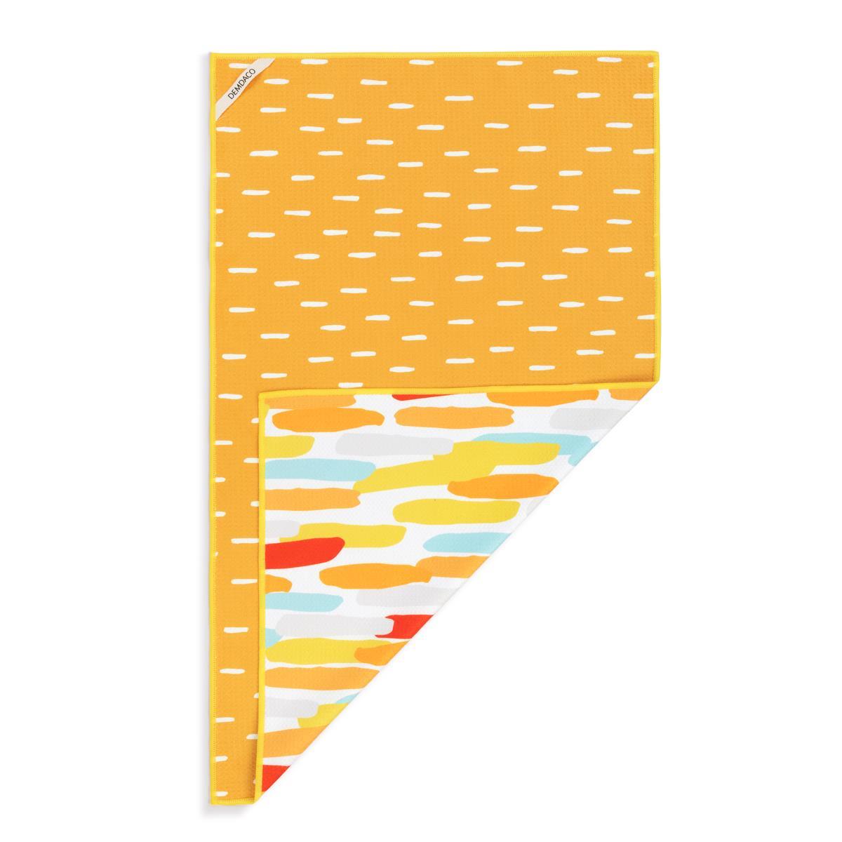 Orange Lines Absorbent 2 Sided Towel