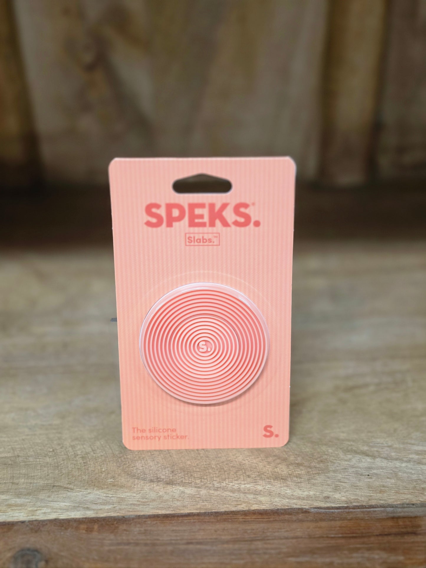 Speks Slabs Silicone Sensory Sticker ~ Orange ~ Groove