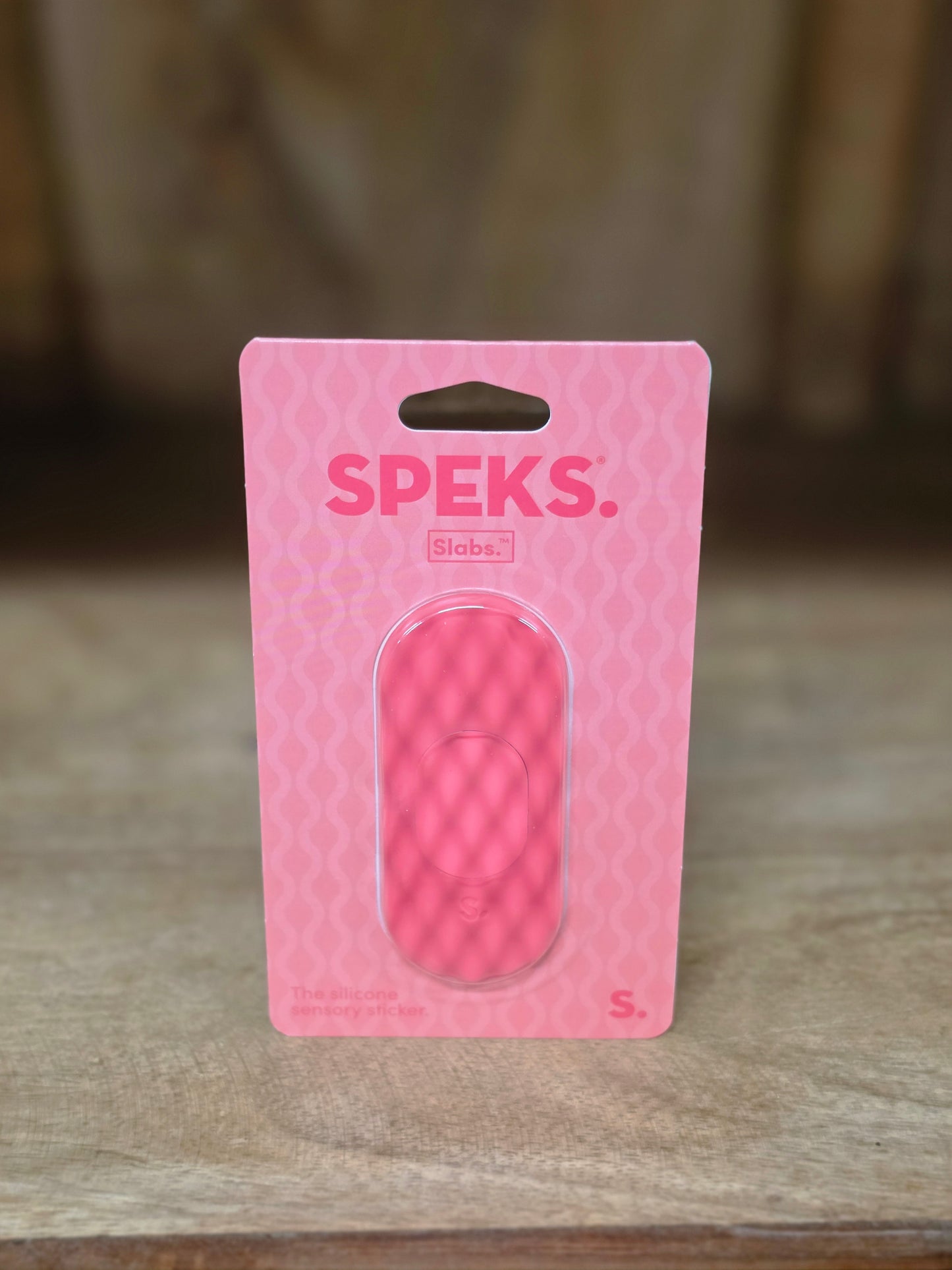 Speks Slabs Silicone Sensory Sticker ~ Pink ~ Mesh