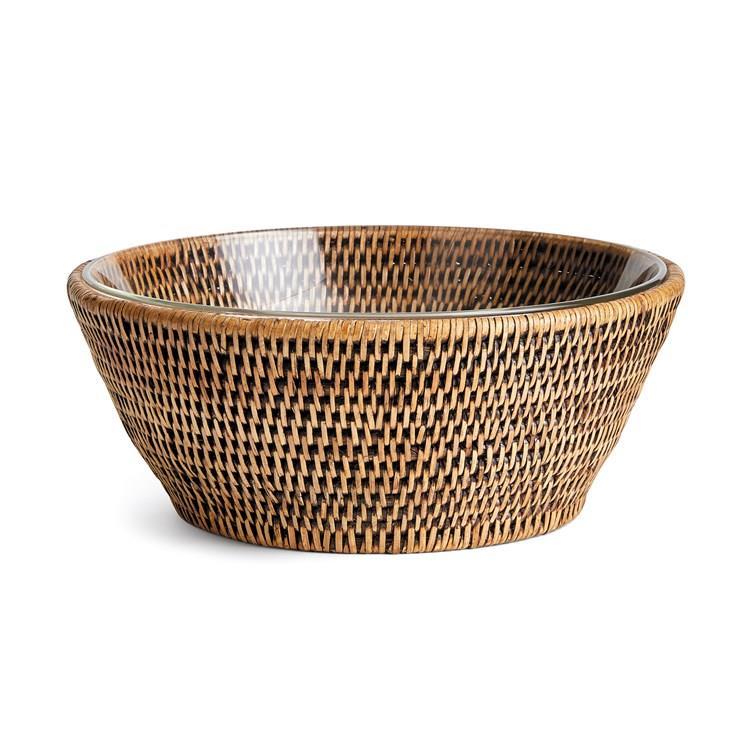 Burma Rattan Serving Bowl - 10.75"