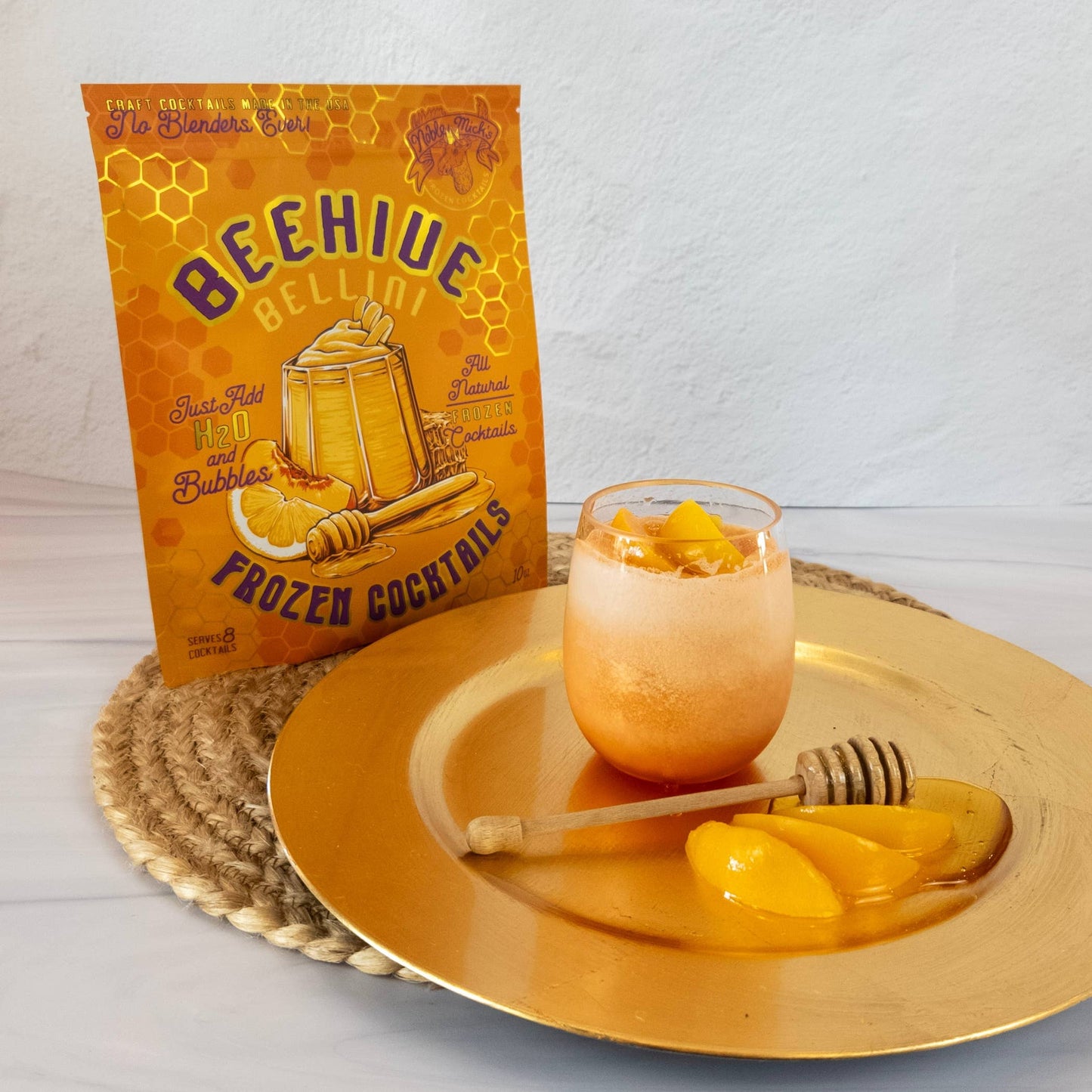 Beehive Bellini Frozen Cocktail  ~ Just add Water + Prosecco