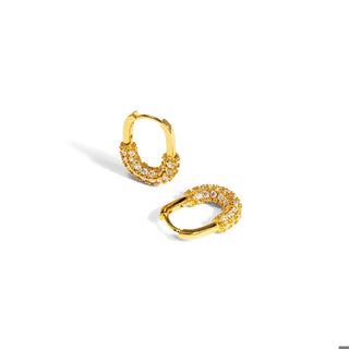Pave Micro Huggie ~ Gold