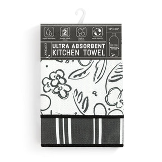 Modern Floral Absorbent 2Sided Towel