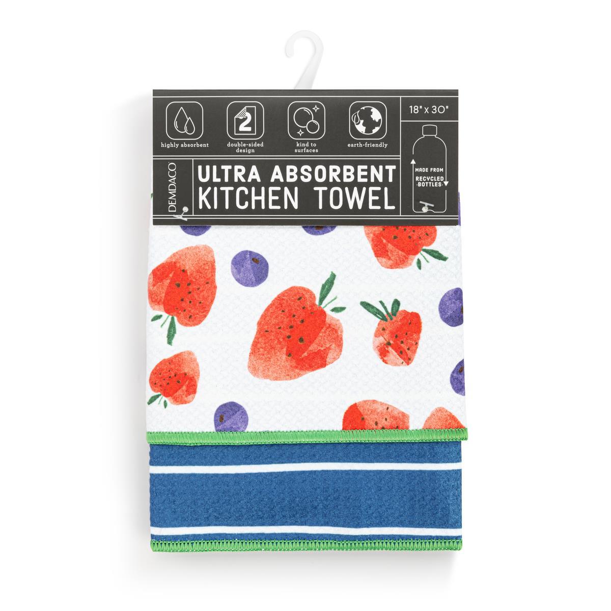 Berries Absorbent Two Sided Towel
