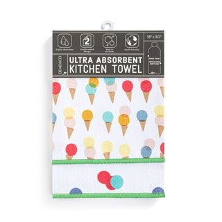 Ice Cream Absorbent Reversible Towel