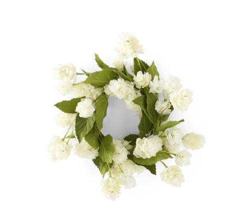 Cream Hops Candle Ring ~ 12 Inches