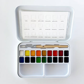 Watercolor Paint Set ~ 18 Colors with Brush