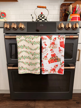 A Little Elf Mischief: Double-Sided Hand Towel
