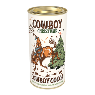 Cowboy Christmas Chocolate Cocoa Tin