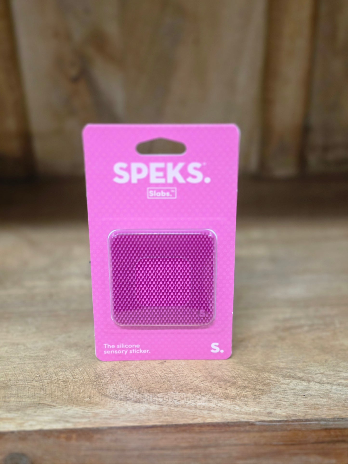 Speks Slabs Silicone Sensory Sticker ~ Magenta ~ Static