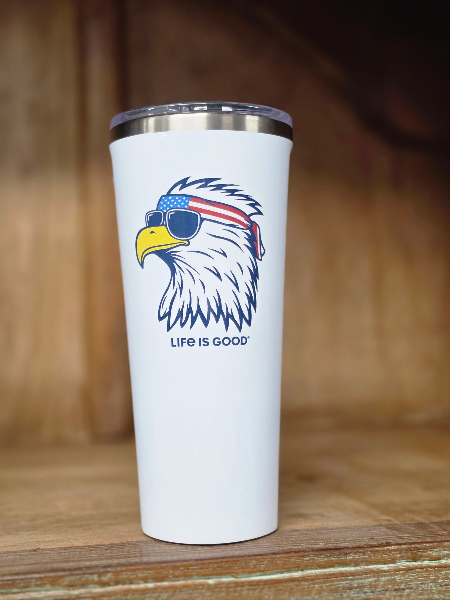 Life is Good ~ 24 oz Tumbler ~ Eagle