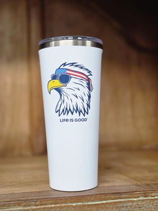 Life is Good ~ 24 oz Tumbler ~ Eagle