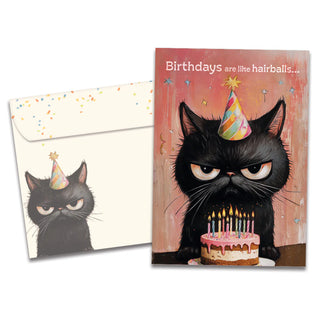 Hairballs Happen Greeting Cards