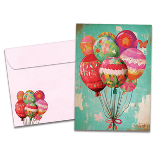 Balloons Fly Happy Birthday Greeting Card