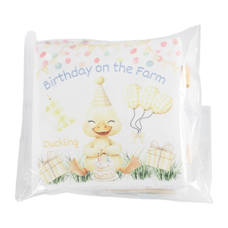 Birthday on the Farm Crinkle Soft Cloth Baby Book