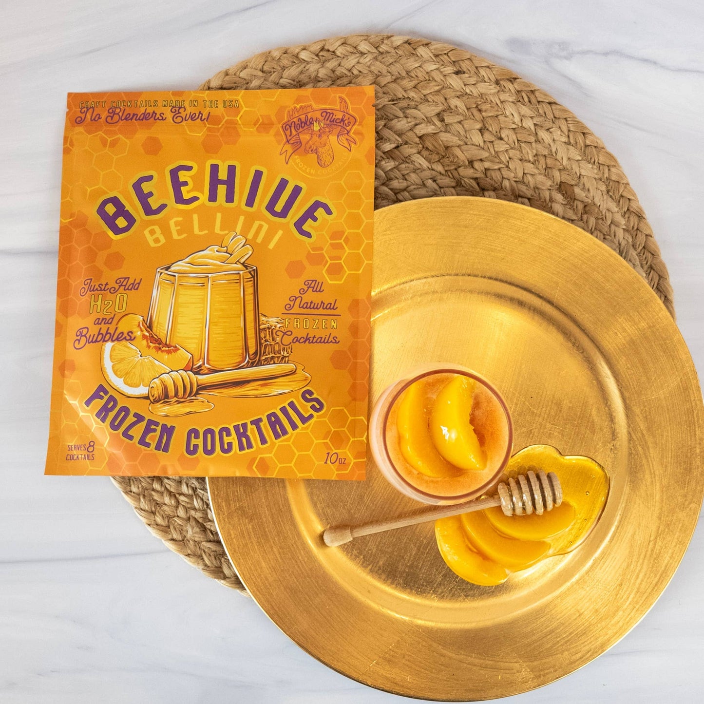 Beehive Bellini Frozen Cocktail  ~ Just add Water + Prosecco