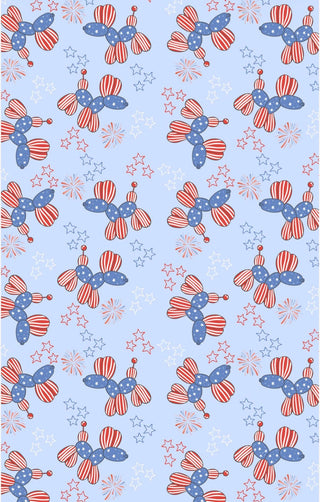 Patriotic Pups: Double-Sided Hand Towel