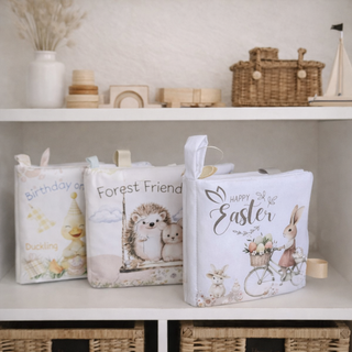 Birthday on the Farm Crinkle Soft Cloth Baby Book