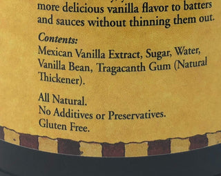 Mexican Vanilla Bean Paste ~ 8 ounces