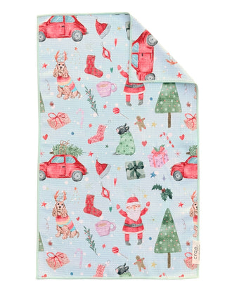 Festive Chaos: Double-Sided Hand Towel
