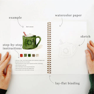 Christmas Watercolor Workbook by Emily Lex