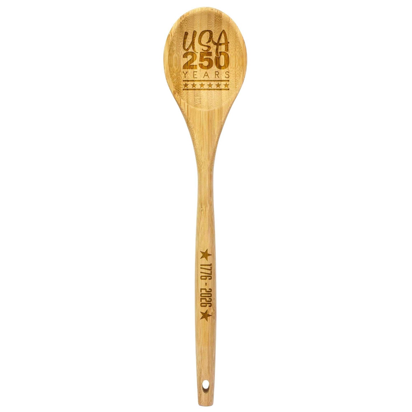 USA 250th Anniversary Engraved Cooking Spoon, 14" Long