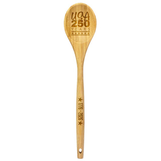 USA 250th Anniversary Engraved Cooking Spoon, 14" Long