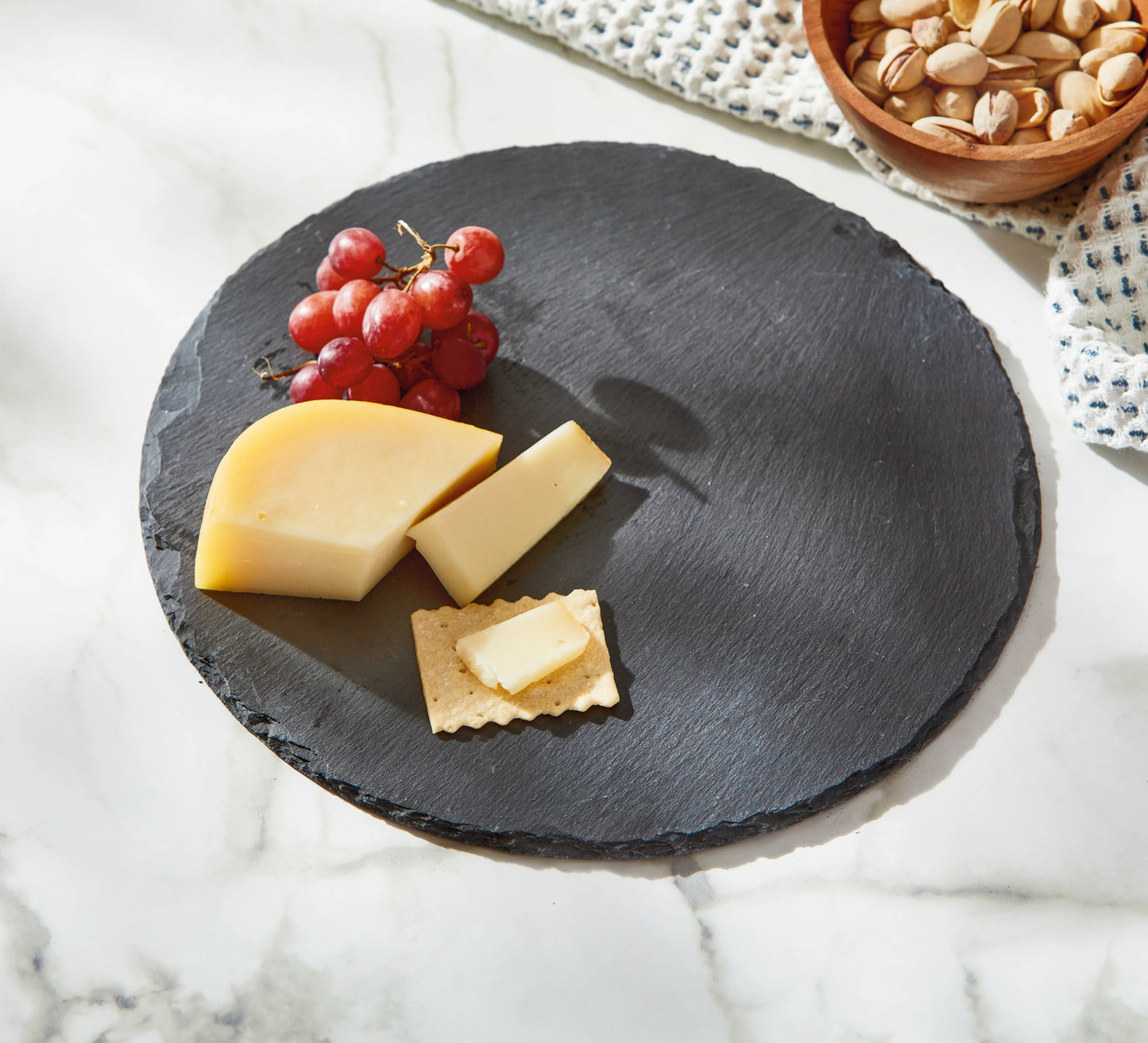 Slate Round Serving Board