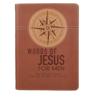 Devotional Words Of Jesus For Men Faux Leather