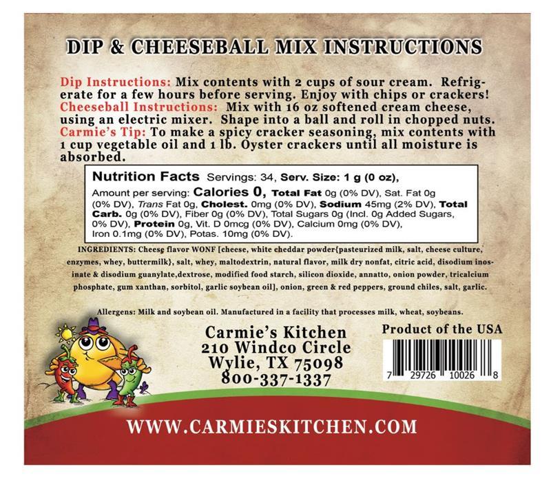Jalapeno Cheddar Cheeseball & Dip Mix