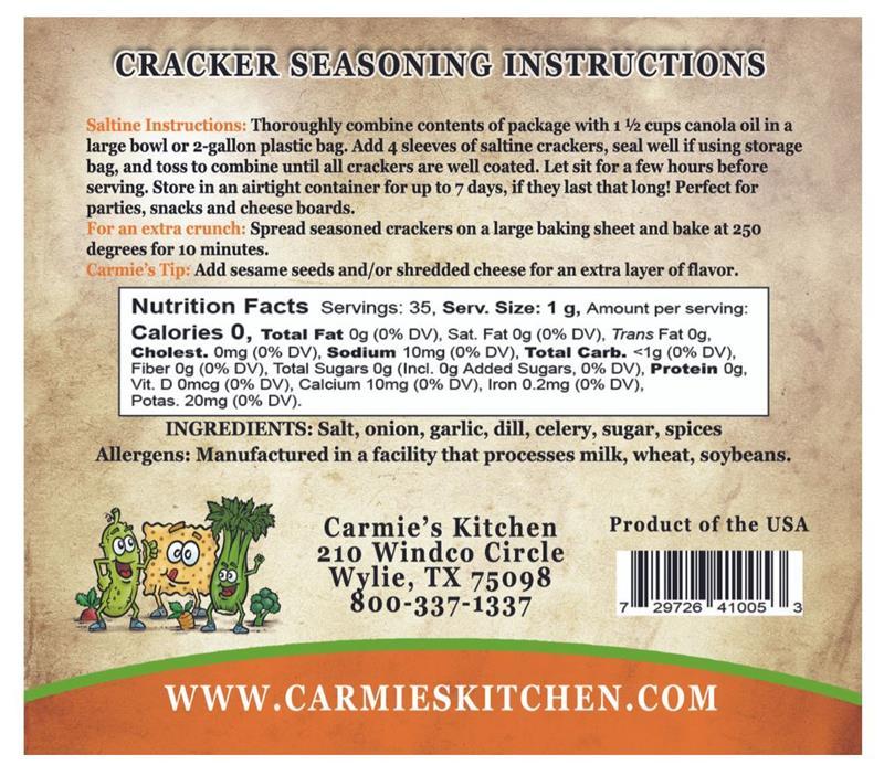 Garden Dill Cracker Seasoning Mix