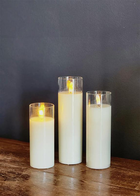 Radiance LED Candles ~ The Petite Trio ~ Simply Ivory
