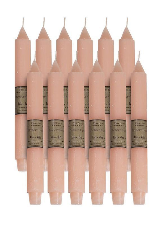 Pink Sand Timber Trunk Taper Candle