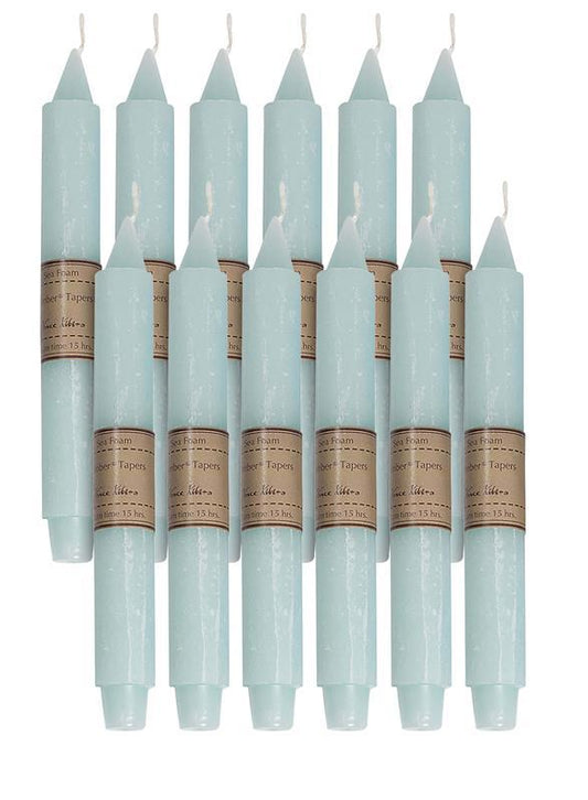 Sea Foam Timber Trunk Taper Candle