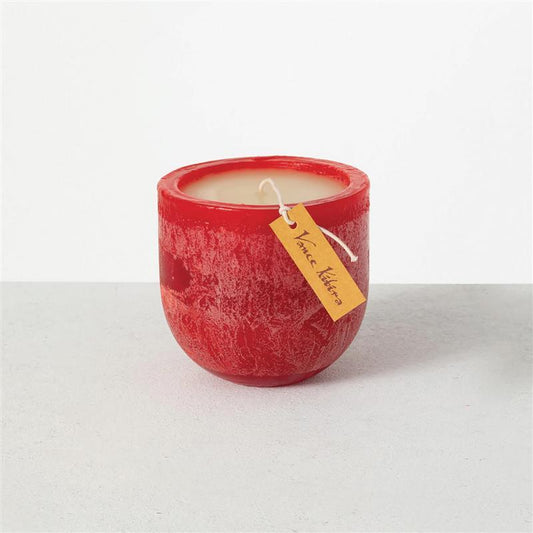 4.25" Cranberry Timber Goblet Candle