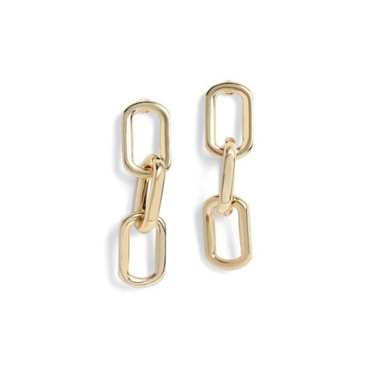 Gold Links Earrings