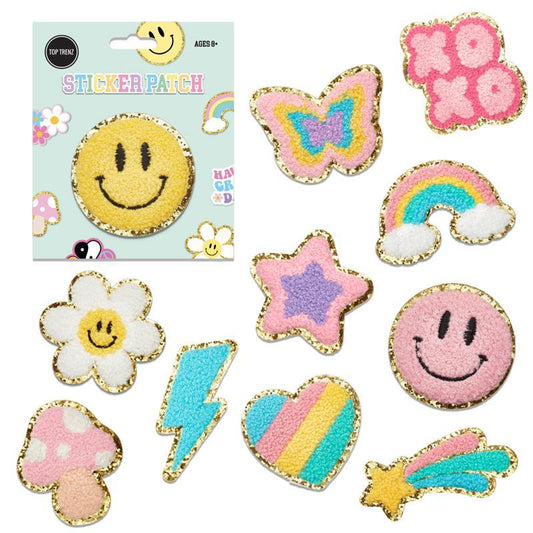 Chenille Sticker Patches ~ Daisy