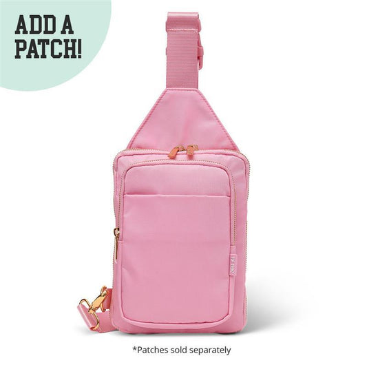 Pink Crossbody Nylon Sling