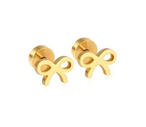 Evie Bow ~ Stud Earrings