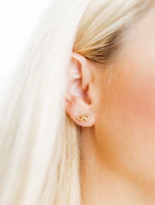 Evie Bow ~ Stud Earrings