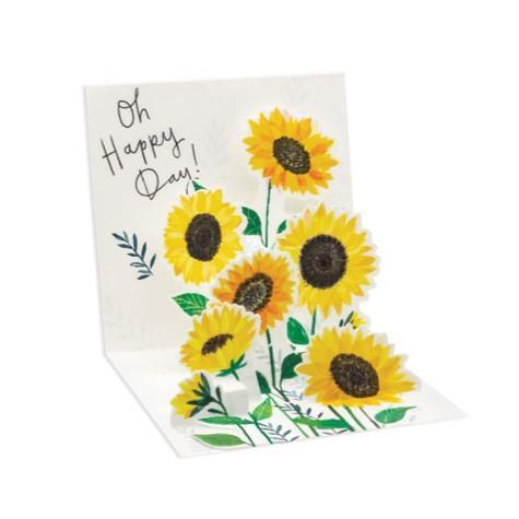 Mini Pop-Up Card ~ Sunflowers ~ All Occasion