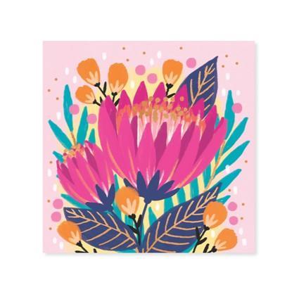 Mini Pop-Up Card ~ Protea ~ All Occassion