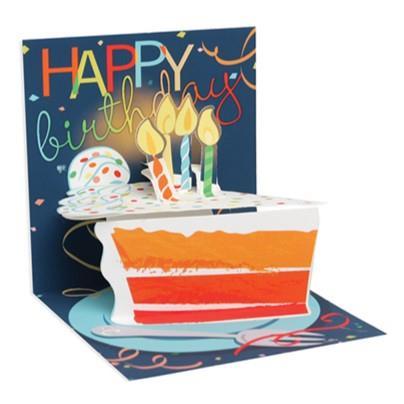 Mini Pop-Up Card ~ Big Slice of Cake ~ Birthday