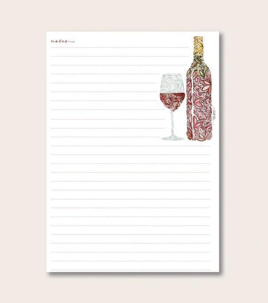 Red Wine Desk Notepad