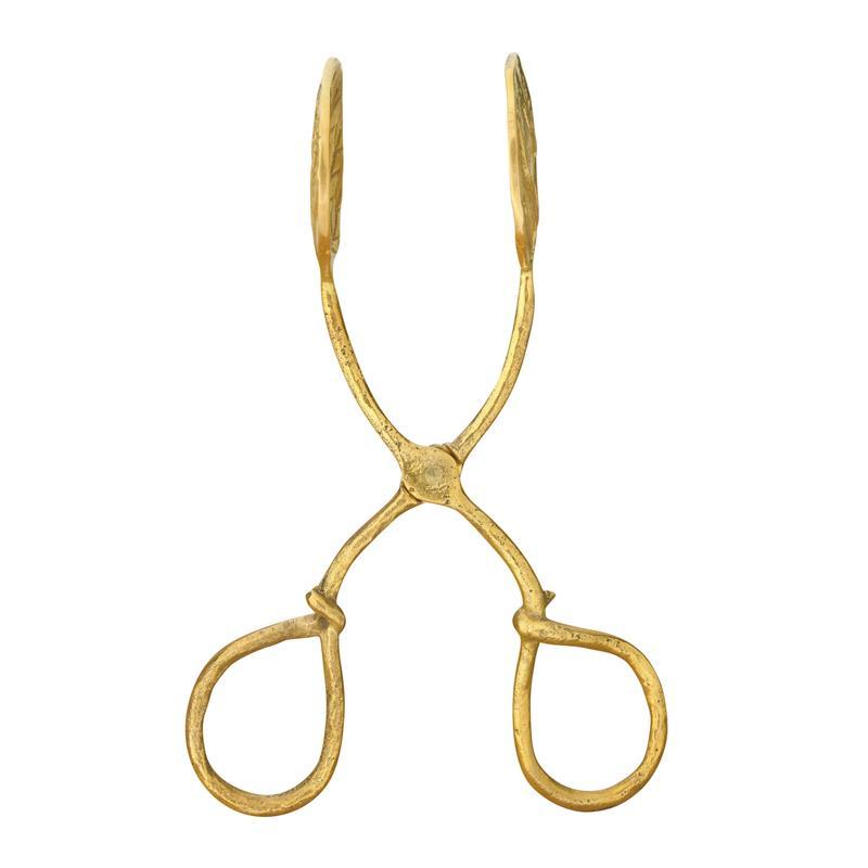 Brass Leaf Shaped Tongs