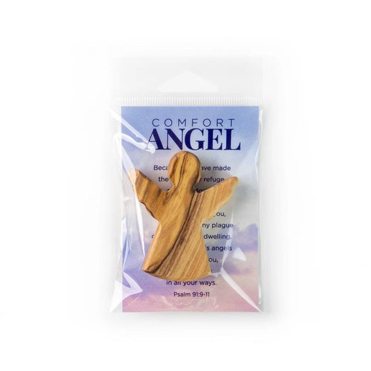 HOLY LAND OLIVE WOOD COMFORT ANGEL