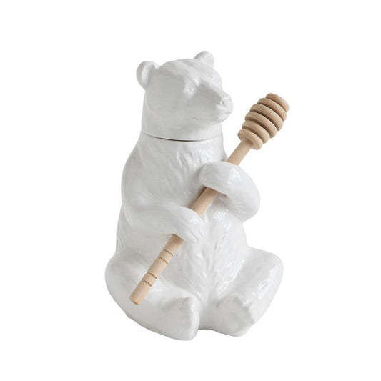 HONEY BEAR POT WITH HONEY DIPPER