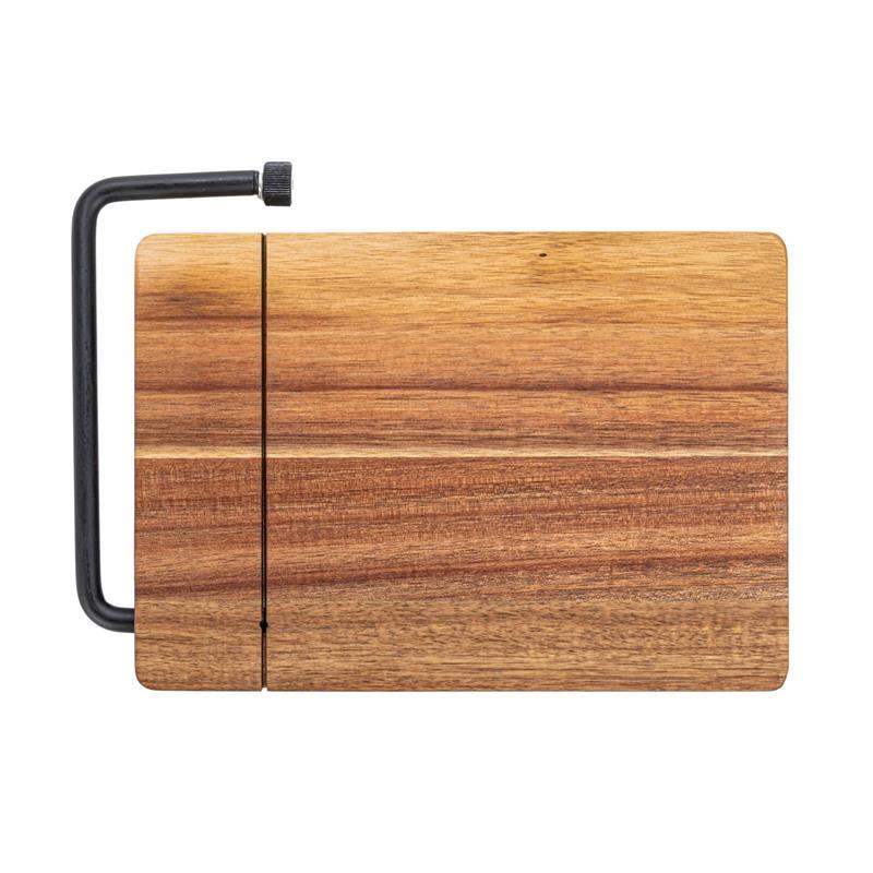 Acacia Wood and Stainless Steel Cheese Slicer