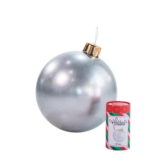 Holiball ~ 18 Inches ~ Silver