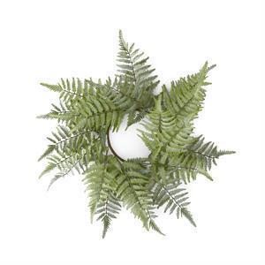 Real Touch Ostrich Fern Candle Ring/Wreath ~ 23 inch